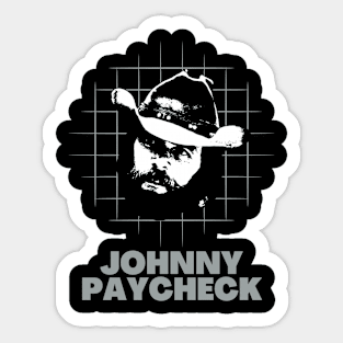 Johnny paycheck -> retro Sticker